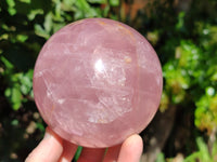 Polished Star Rose Quartz Spheres x 2 From Ambatondrazaka, Madagascar