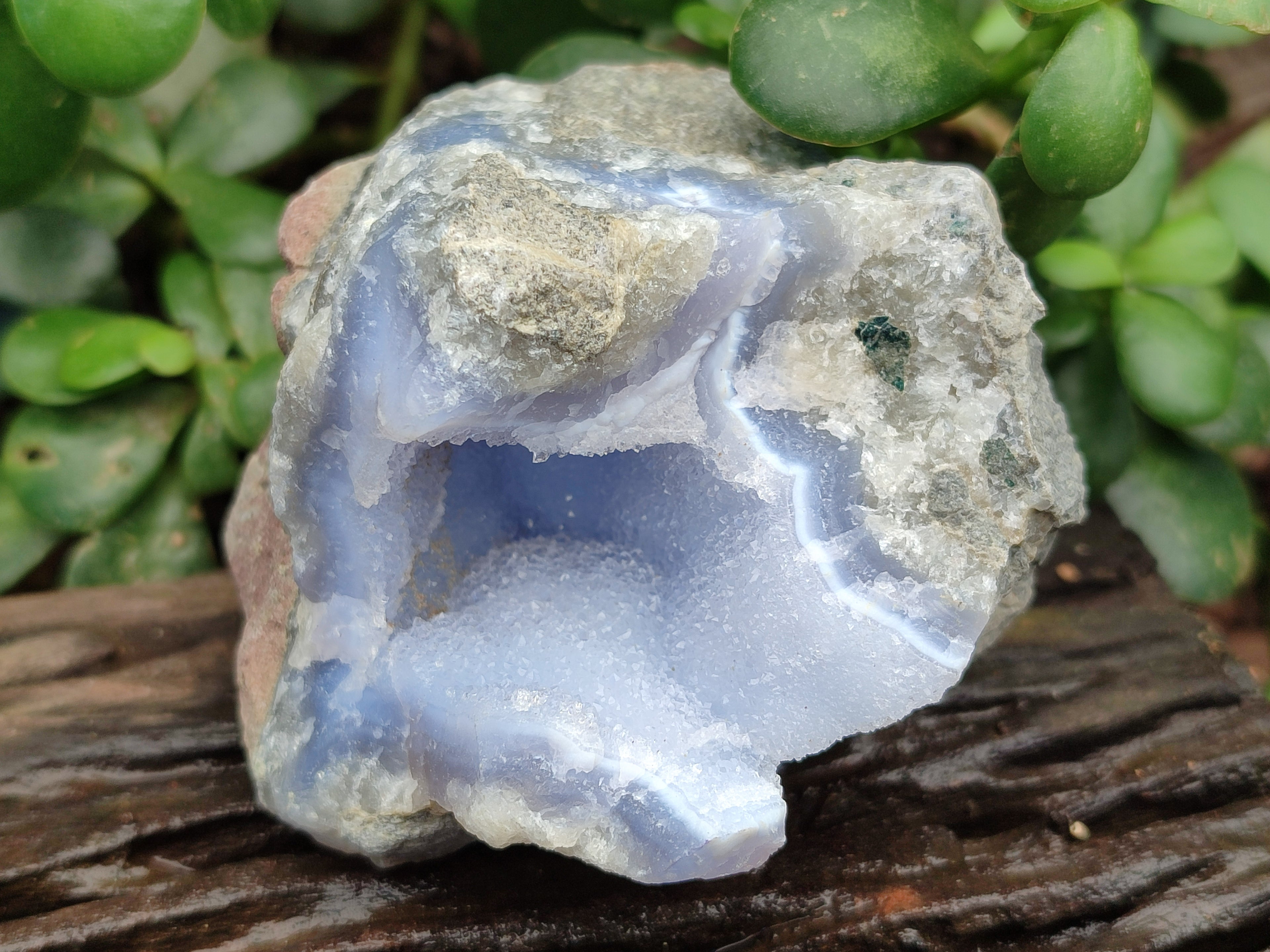 Natural Blue Lace Agate Geode Specimens x 12 From Nsanje, Malawi - Toprock Gemstones and Minerals 