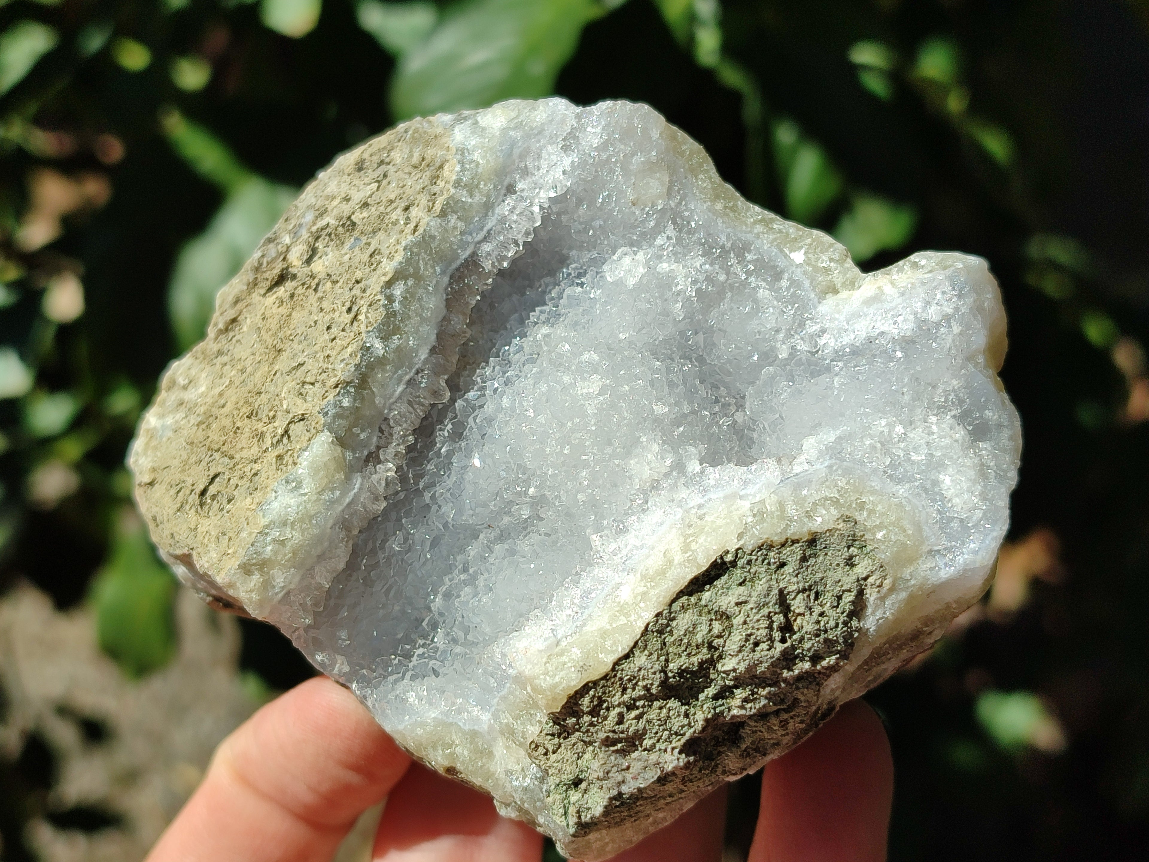 Natural Blue Lace Agate Geode Specimens x 12 From Nsanje, Malawi - Toprock Gemstones and Minerals 