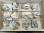 Natural Blue Lace Agate Geode Specimens x 12 From Nsanje, Malawi - Toprock Gemstones and Minerals 