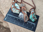Polished Mixed Copper Wire Wrapped Pendants x 6 From Namibia - Toprock Gemstones and Minerals 