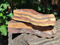 Natural Tiger's Eye Cutting Material x 14 From Prieska, South Africa