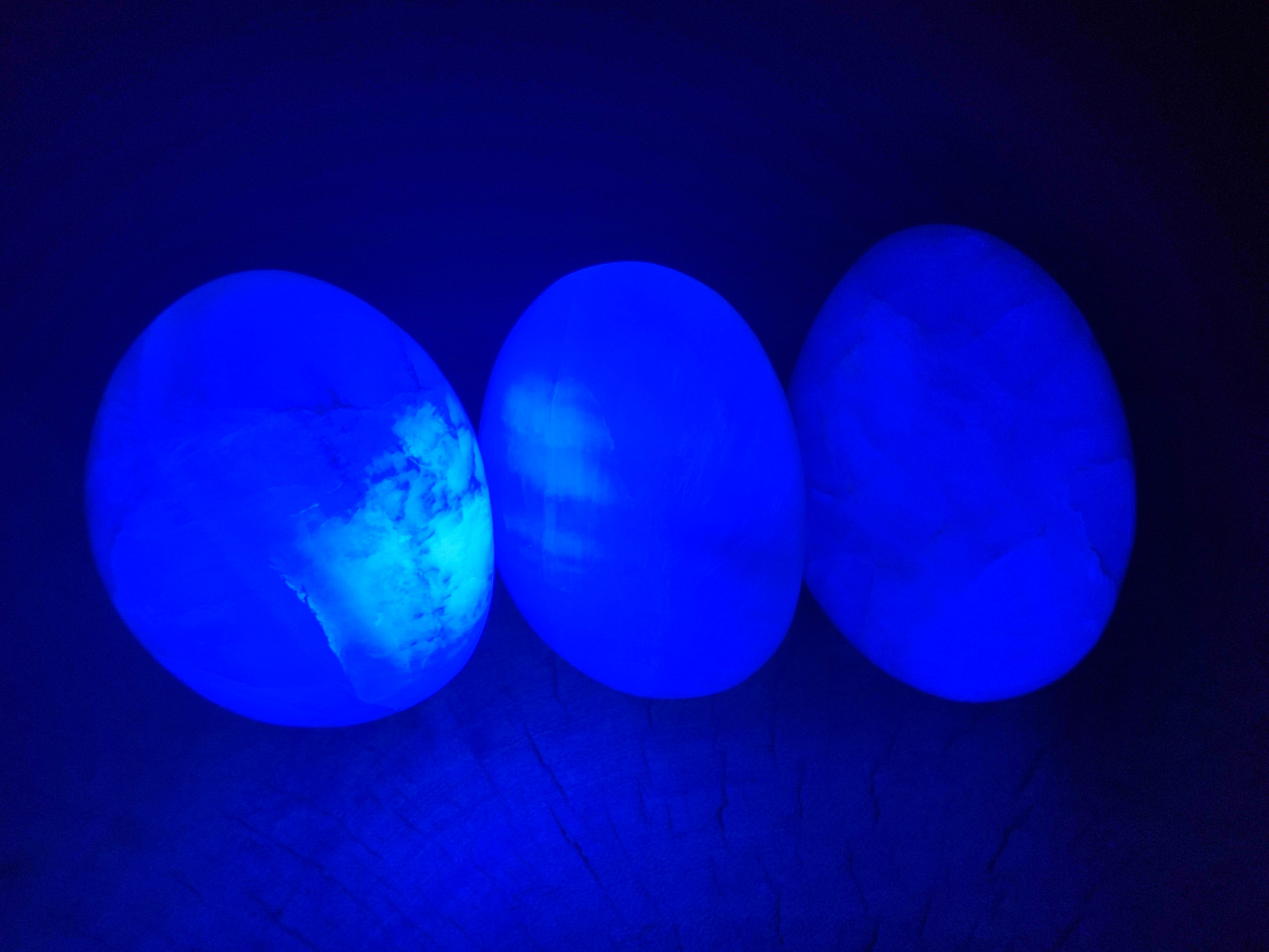 Polished Green Fluorite Standing Free Forms x 3 From Madagascar - Toprock Gemstones and Minerals 