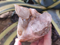 Natural Red Hematoid Quartz Clusters x 3 From Karoi, Zimbabwe