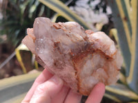 Natural Red Hematoid Quartz Clusters x 3 From Karoi, Zimbabwe