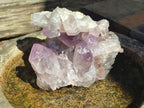 Natural Jacaranda Amethyst Quartz Clusters x 2 From Mumbwa, Zambia - Toprock Gemstones and Minerals 