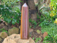 Polished Banded Tiger Iron Tower x 1 From Northern Cape, South Africa