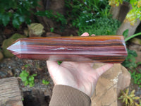 Polished Banded Tiger Iron Tower x 1 From Northern Cape, South Africa