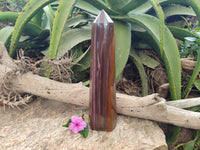 Polished Banded Tiger Iron Tower x 1 From Northern Cape, South Africa