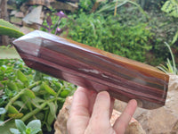 Polished Banded Tiger Iron Tower x 1 From Northern Cape, South Africa