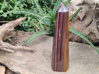 Polished Banded Tiger Iron Tower x 1 From Northern Cape, South Africa