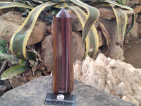 Polished Banded Tiger Iron Tower x 1 From Northern Cape, South Africa