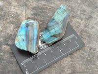 Polished on One Side Mini Labradorite Slabs x 35 From Tulear, Madagascar