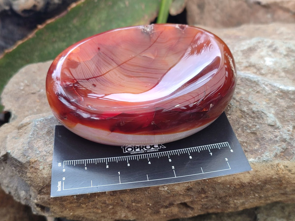 Polished Carnelian Agate Bowls x 2 From Madagascar - Toprock Gemstones and Minerals 