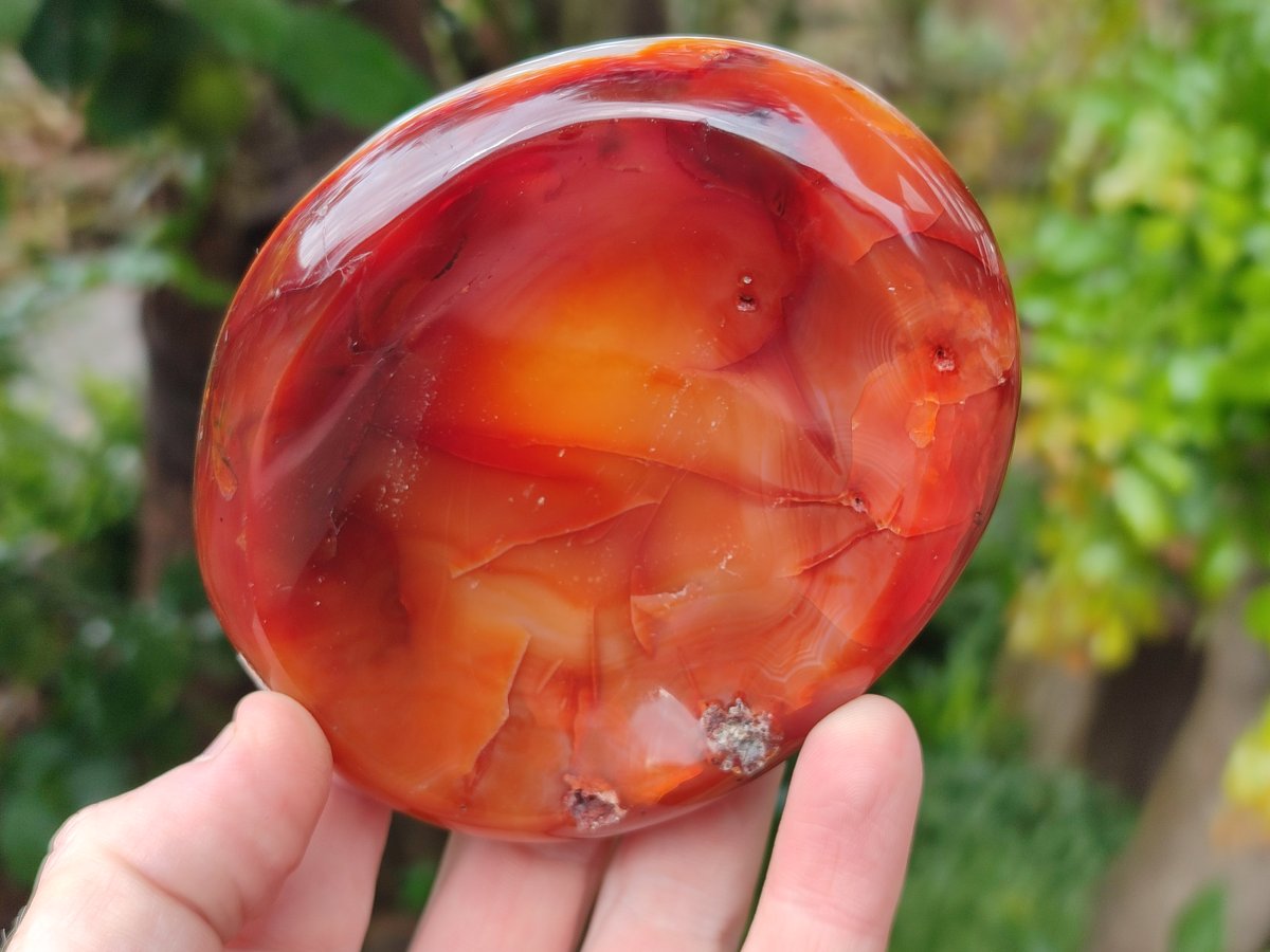 Polished Carnelian Agate Bowls x 2 From Madagascar - Toprock Gemstones and Minerals 