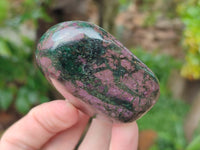 Polished Ruby Corundum In Chrome Verdite Free Forms x 6 From Zimbabwe