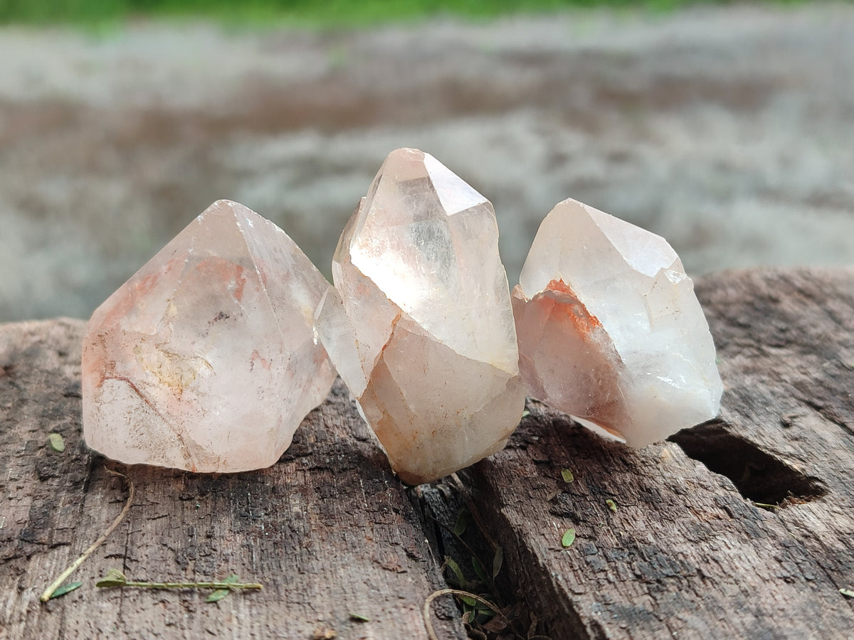 Natural Dark Purple Amethyst and Hematoid Single Quartz Crystals x 2.51 Kg Lot From Zambia - Toprock Gemstones and Minerals 