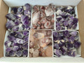 Natural Dark Purple Amethyst and Hematoid Single Quartz Crystals x 2.51 Kg Lot From Zambia - Toprock Gemstones and Minerals 