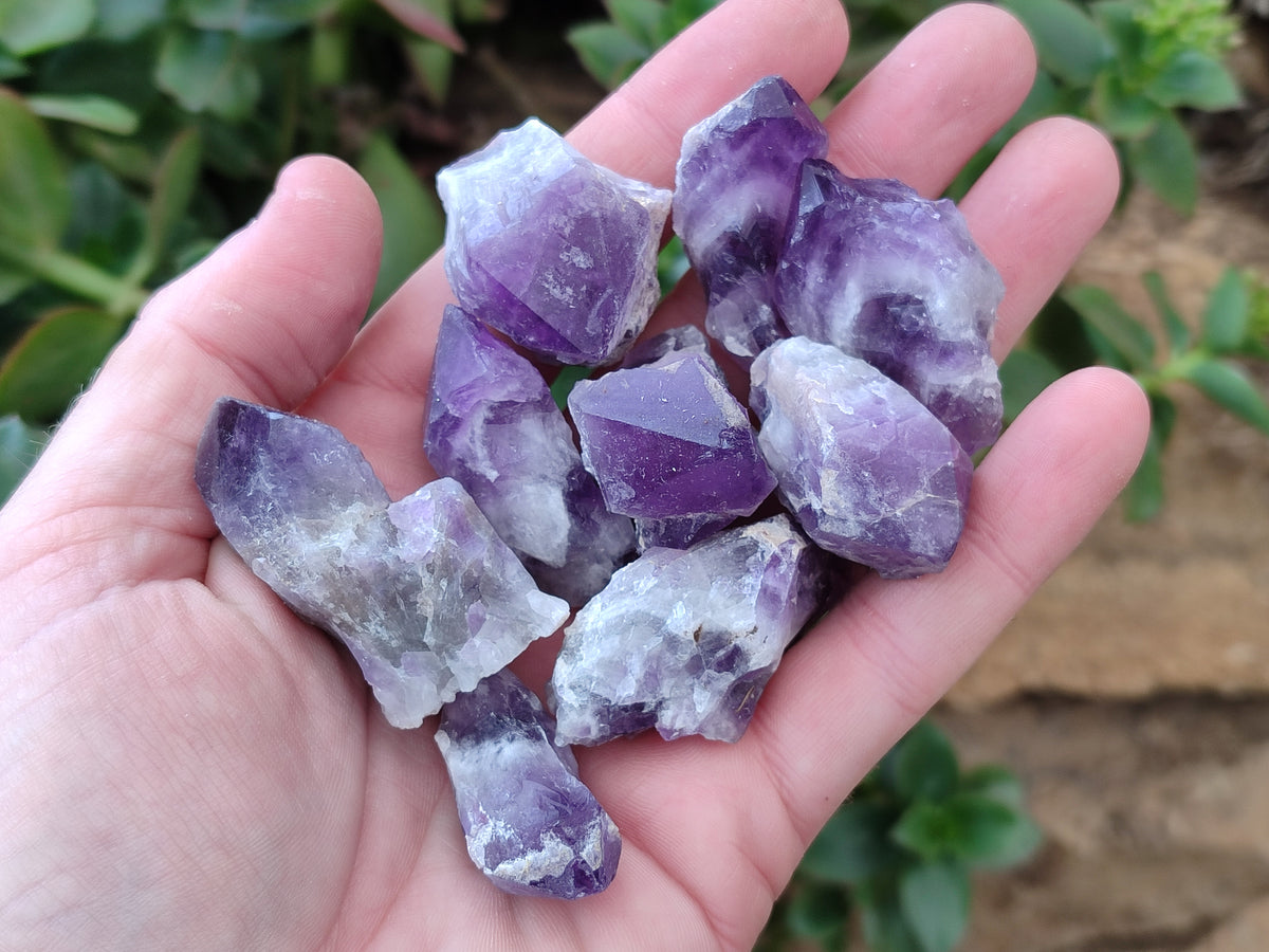Natural Dark Purple Amethyst and Hematoid Single Quartz Crystals x 2.51 Kg Lot From Zambia - Toprock Gemstones and Minerals 