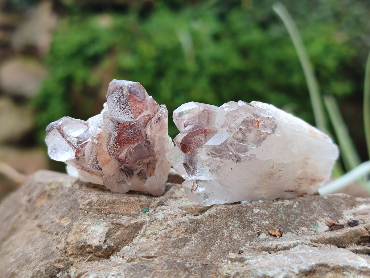 Natural Dark Purple Amethyst and Hematoid Single Quartz Crystals x 2.51 Kg Lot From Zambia - Toprock Gemstones and Minerals 