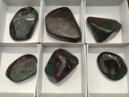 Polished Ruby Corundum In Chrome Verdite Free Forms x 6 From Zimbabwe - Toprock Gemstones and Minerals 