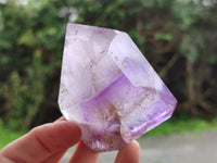 Polished Window Amethyst Quartz Point x 6 From Akansobe, Madagascar