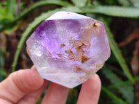 Polished Window Amethyst Quartz Point x 6 From Akansobe, Madagascar
