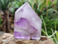 Polished Window Amethyst Quartz Point x 6 From Akansobe, Madagascar