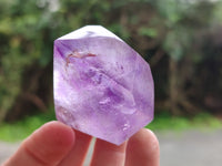 Polished Window Amethyst Quartz Point x 6 From Akansobe, Madagascar