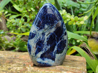 Polished Sodalite Standing Free Forms x 3 From Kunene River, Namibia