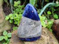 Polished Sodalite Standing Free Forms x 3 From Kunene River, Namibia