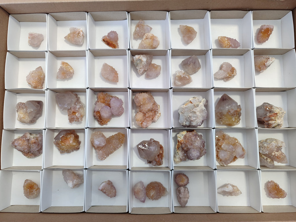 Natural Amethyst Spirit Quartz Clusters x 39 From Boekenhouthoek, South Africa - Toprock Gemstones and Minerals 