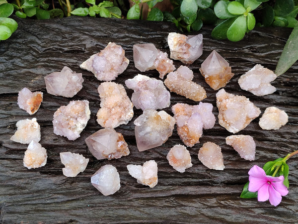 Natural Amethyst Spirit Quartz Clusters x 39 From Boekenhouthoek, South Africa