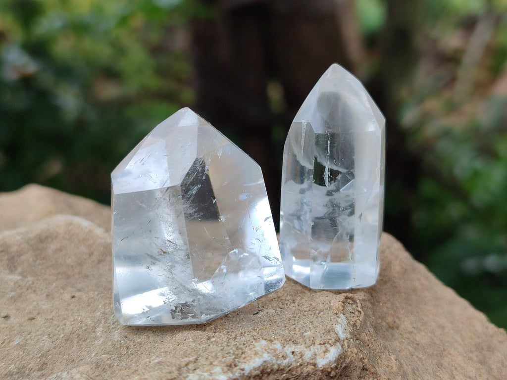 Polished Clear Quartz Crystals x 35 From Madagascar - Toprock Gemstones and Minerals 