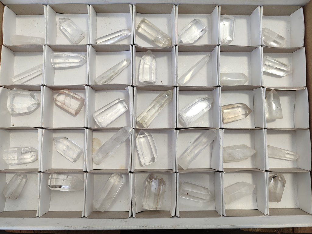Polished Clear Quartz Crystals x 35 From Madagascar - Toprock Gemstones and Minerals 