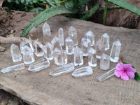 Polished Clear Quartz Crystals x 35 From Madagascar