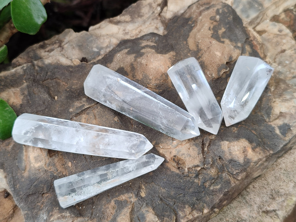 Polished Clear Quartz Crystals x 35 From Madagascar - Toprock Gemstones and Minerals 