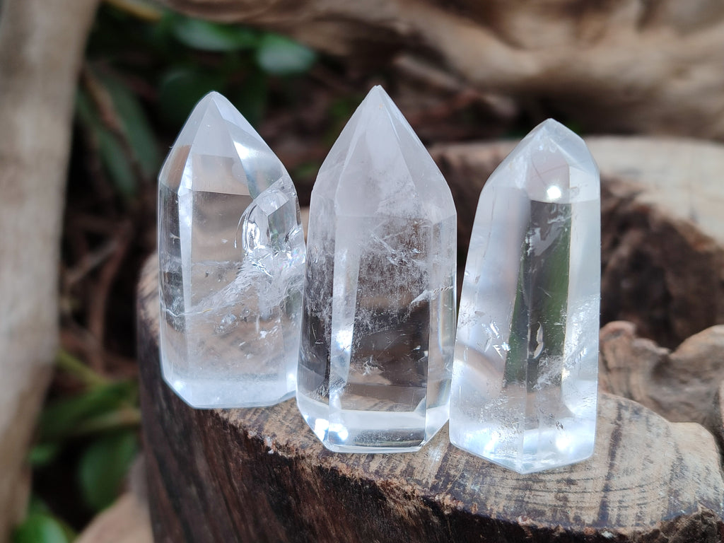 Polished Clear Quartz Crystals x 35 From Madagascar - Toprock Gemstones and Minerals 