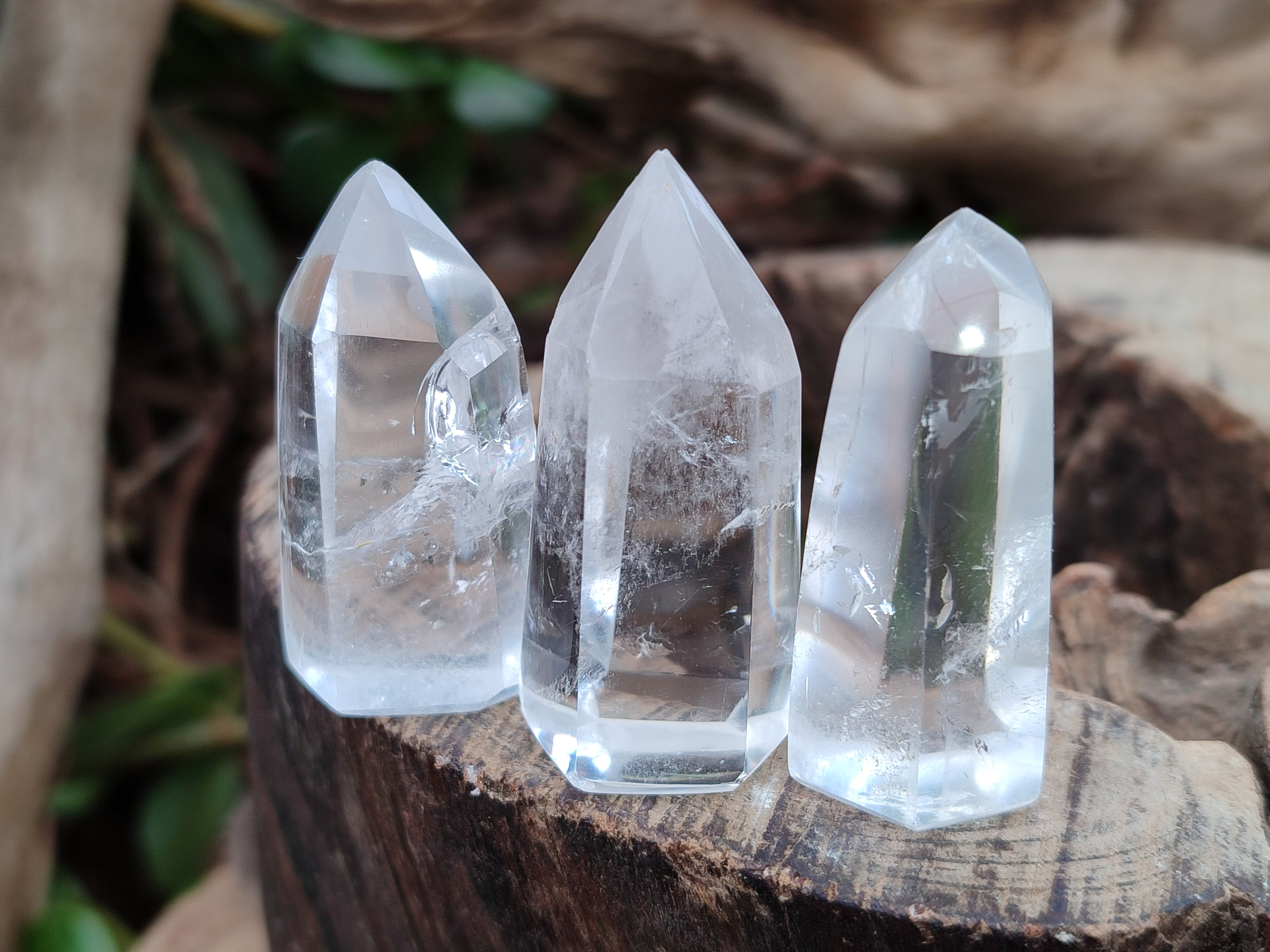 Polished Clear Quartz Crystals x 35 From Madagascar - Toprock Gemstones and Minerals 