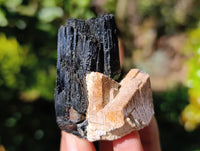 Natural Schorl Black Tourmaline with Hyalite Opal Specimens x 12 From Erongo, Namibia