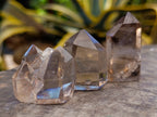 Polished Smokey Quartz Crystals x 12 From Madagascar - Toprock Gemstones and Minerals 