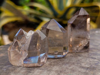 Polished Smokey Quartz Crystals x 12 From Madagascar