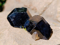 Natural Schorl Black Tourmaline with Hyalite Opal Specimens x 35 From Erongo, Namibia