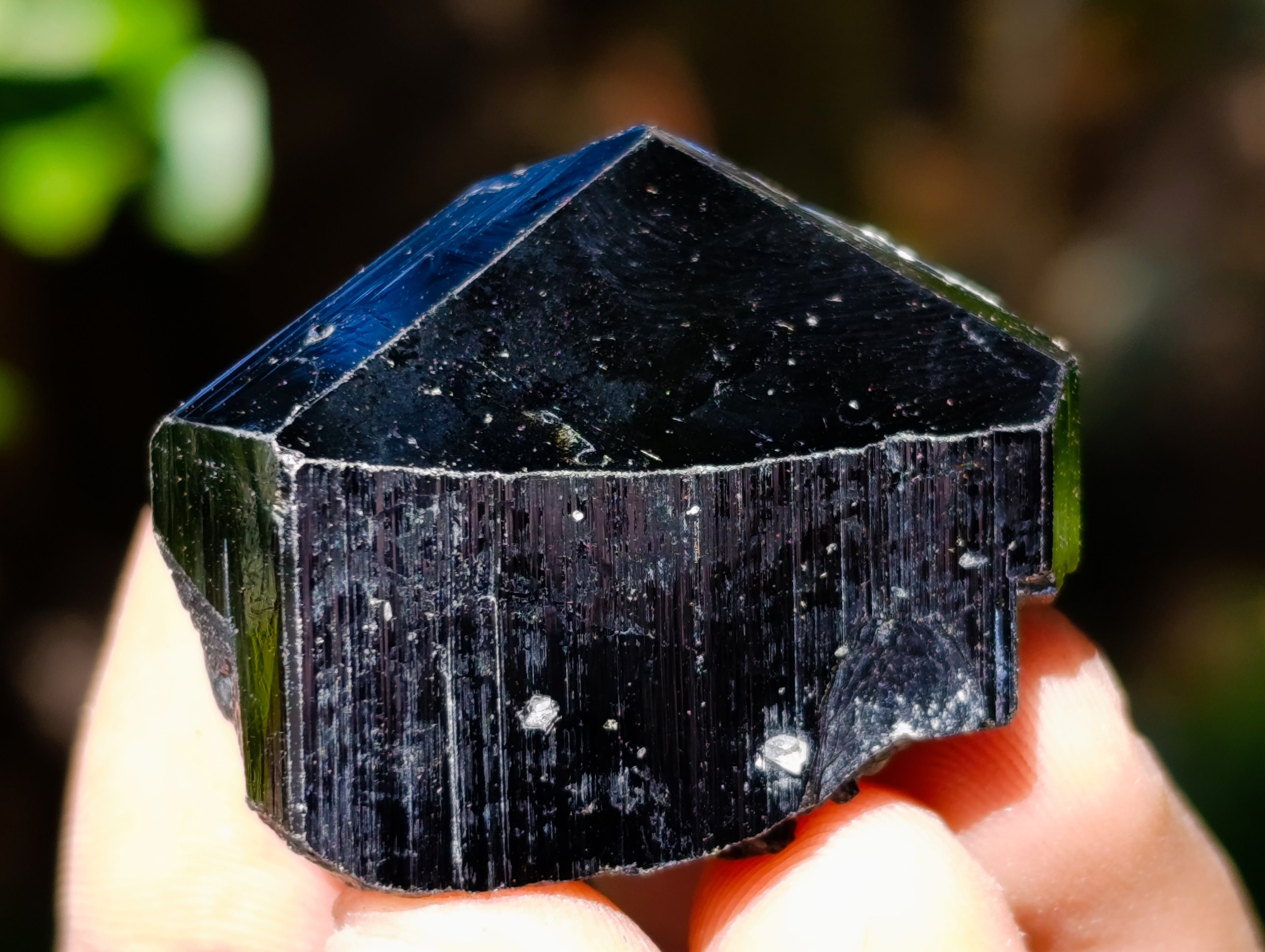 Natural Schorl Black Tourmaline with Hyalite Opal Specimens x 35 From Erongo, Namibia - Toprock Gemstones and Minerals 