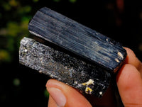 Natural Schorl Black Tourmaline with Hyalite Opal Specimens x 35 From Erongo, Namibia