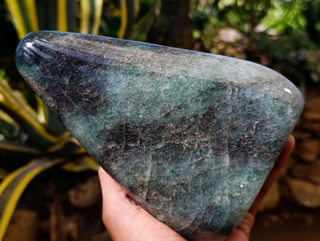 Polished Green Fuchsite Standing Free Forms x 1 From Madagascar - Toprock Gemstones and Minerals 