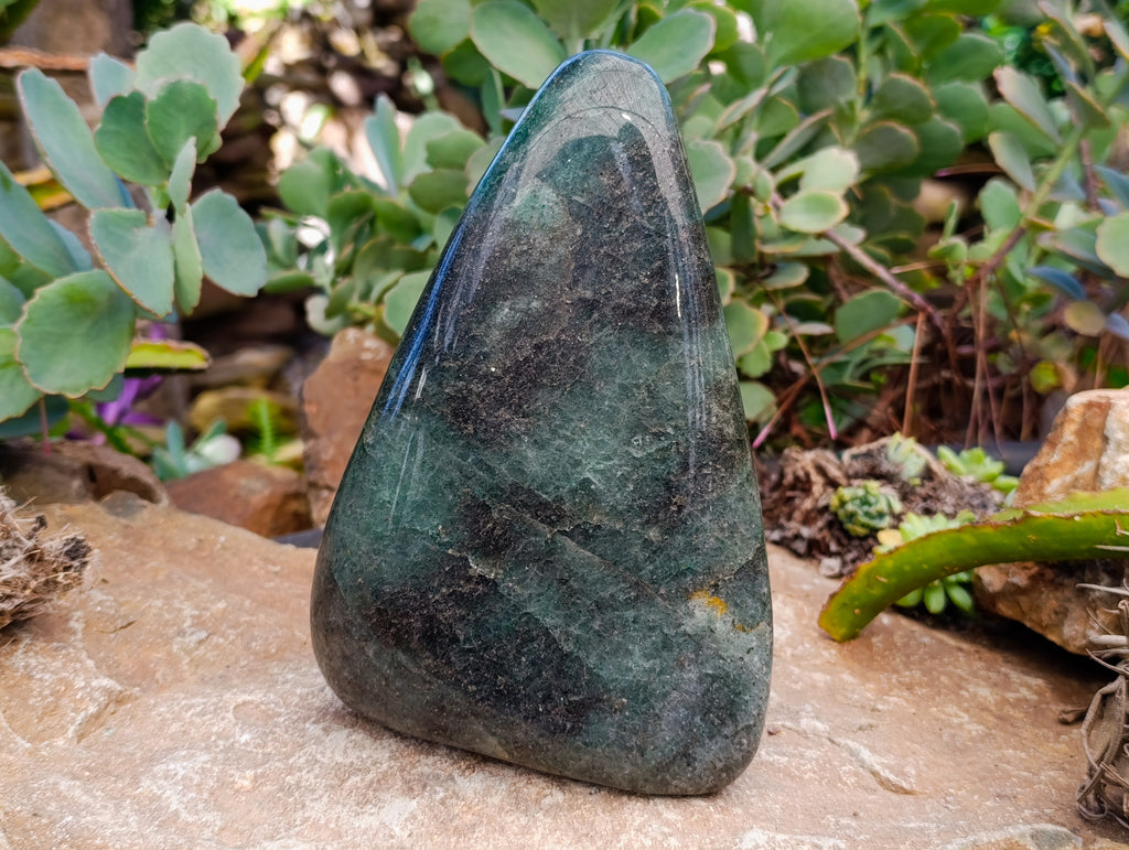 Polished Green Fuchsite Standing Free Forms x 1 From Madagascar - Toprock Gemstones and Minerals 