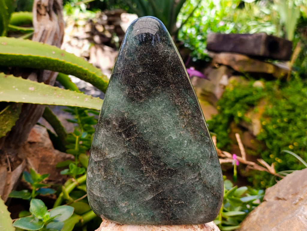 Polished Green Fuchsite Standing Free Forms x 1 From Madagascar - Toprock Gemstones and Minerals 