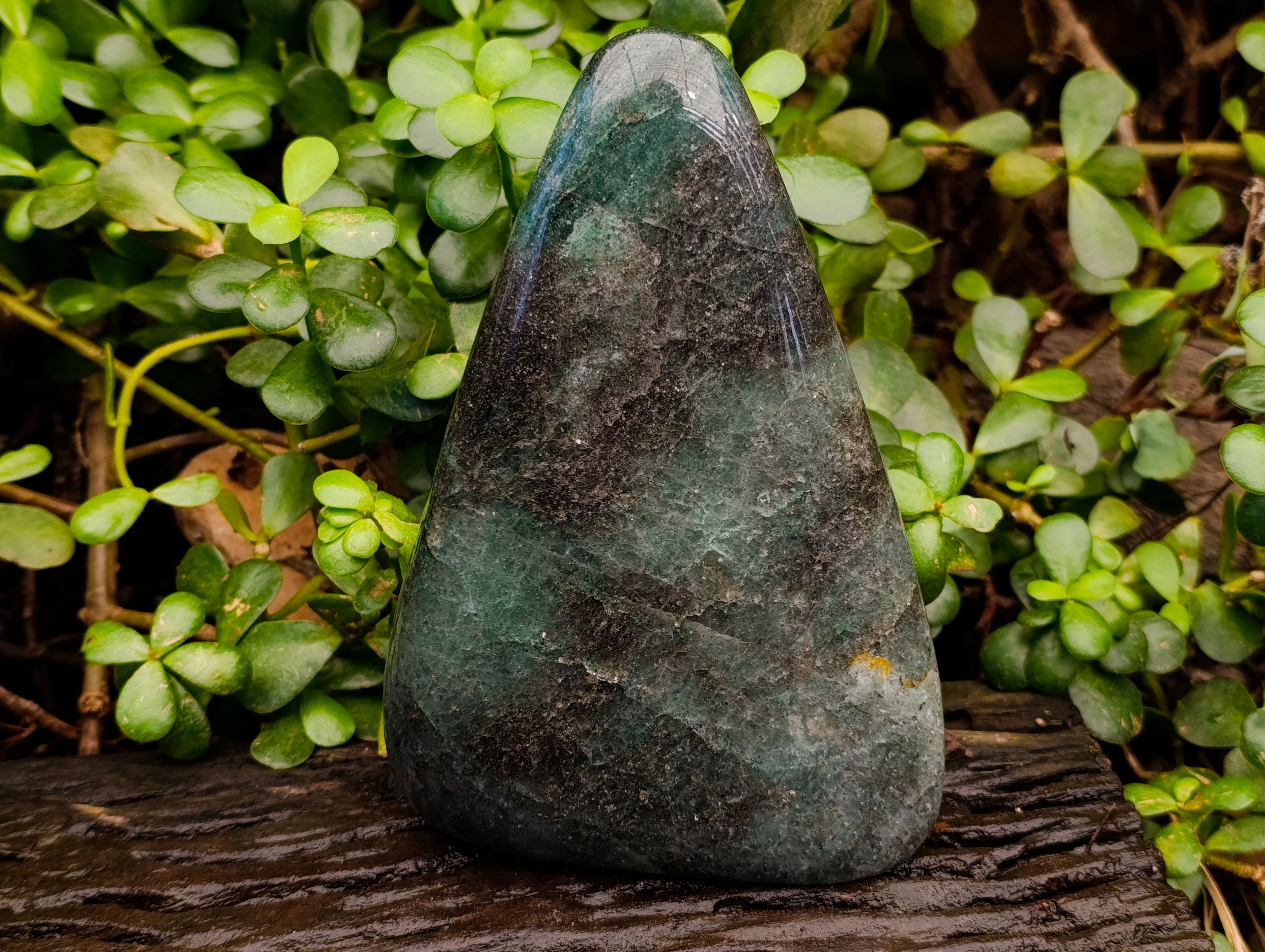 Polished Green Fuchsite Standing Free Forms x 1 From Madagascar - Toprock Gemstones and Minerals 