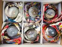 Polished Banded Agate Spheres x 6 From Madagascar